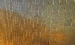 No, it should just oxidise down to a rich brown colour. Copper wld go green but this alloy shldnt.